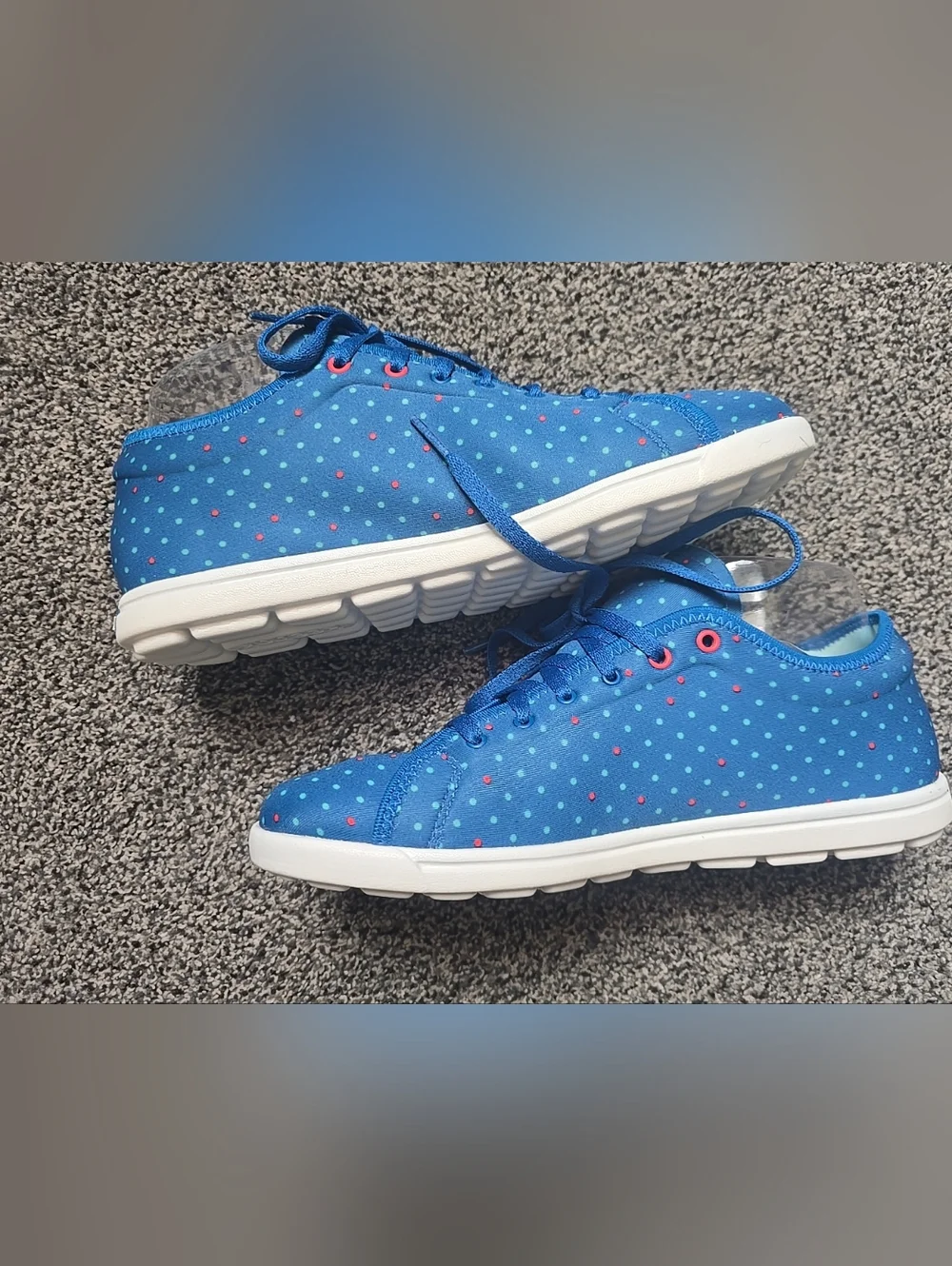 Reebok Womens Skyscape Runaround Comfort Walking Sneakers Polka Dot Size 7.5 - Picture 7 of 9